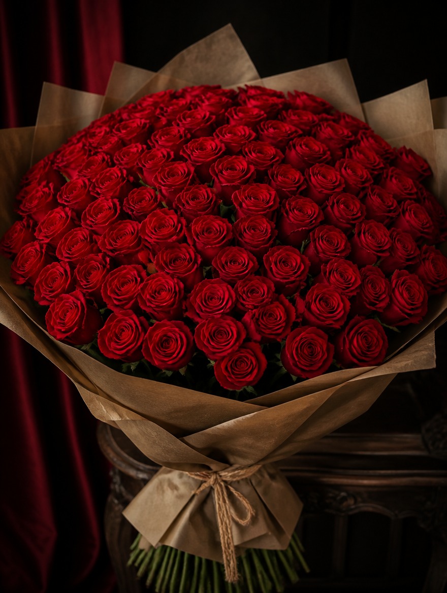 99枝紅玫瑰花束