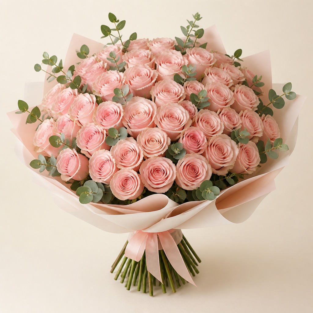 50 Pink Roses — 50枝粉紅玫瑰